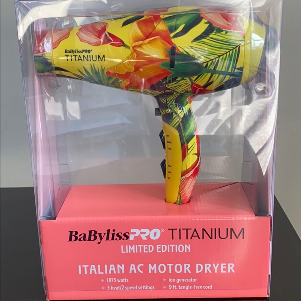 BaByliss PRO Titanium Italian AC Motor Dryer 1875W